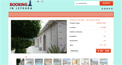 Desktop Screenshot of bookinginlefkada.com